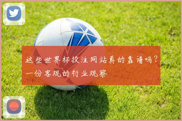 这些世界杯投注网站真的靠谱吗？一份客观的行业观察
