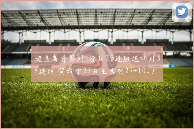 超京粤升第3!深圳13连胜送四川38连败 贺希宁33分王浩然29+10_广东_北京